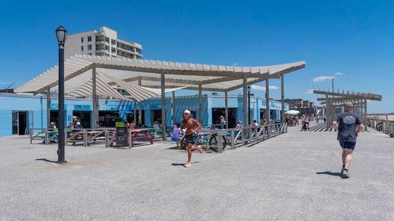 There are plenty of concessions on the boardwalk near Beach...