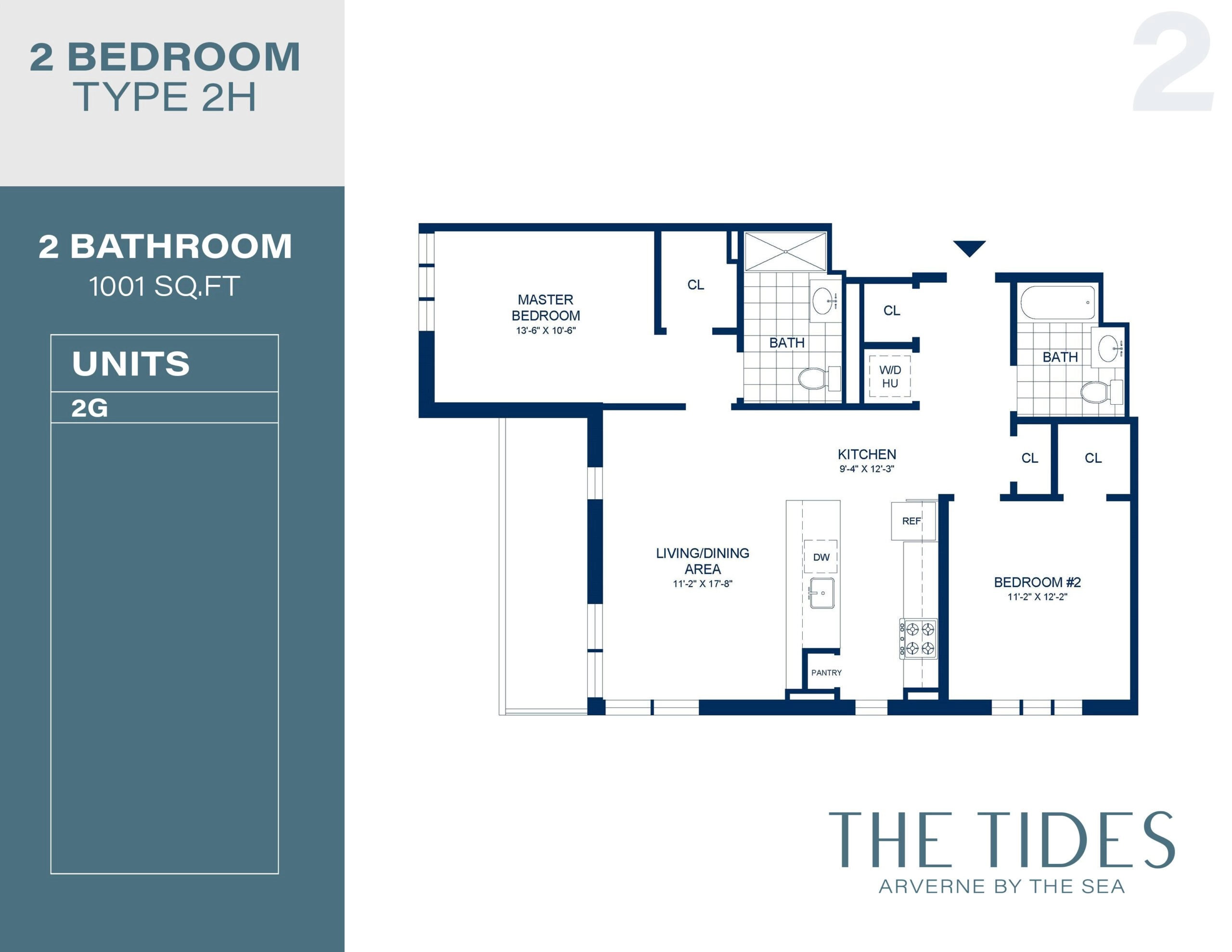  - View 7, Opens Model Box2Bedroom Floorplans 2H