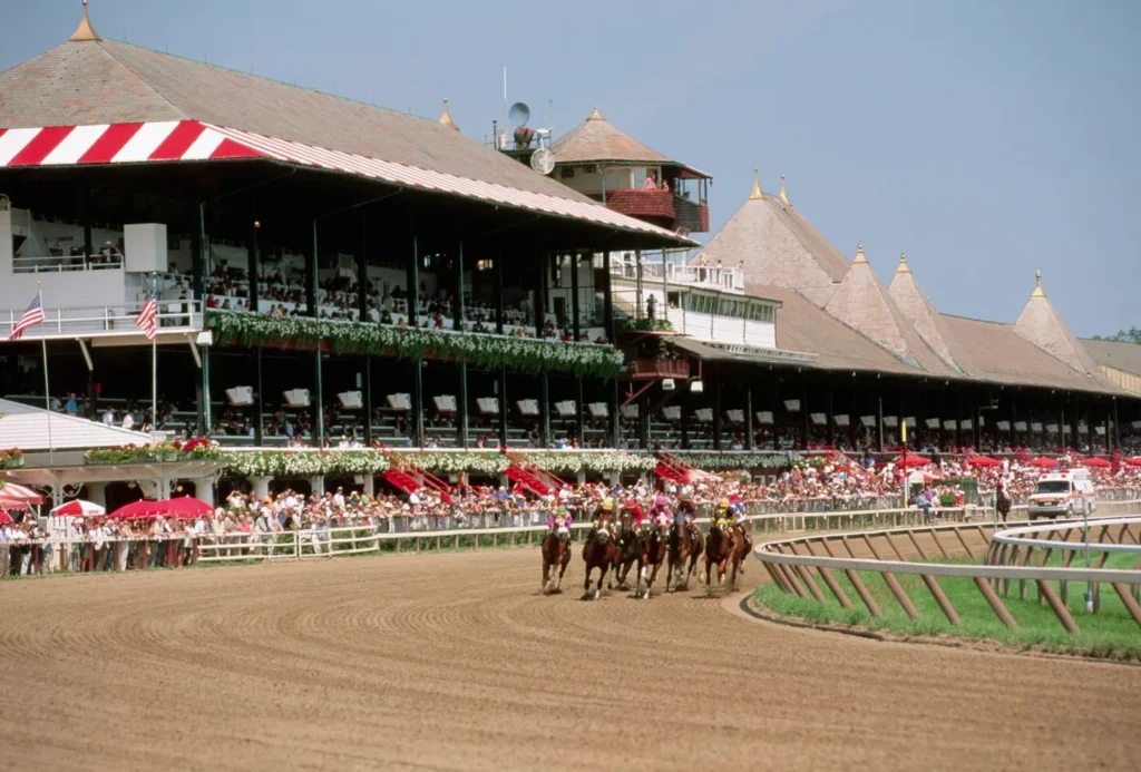 Image of the Saratoga Race Track.