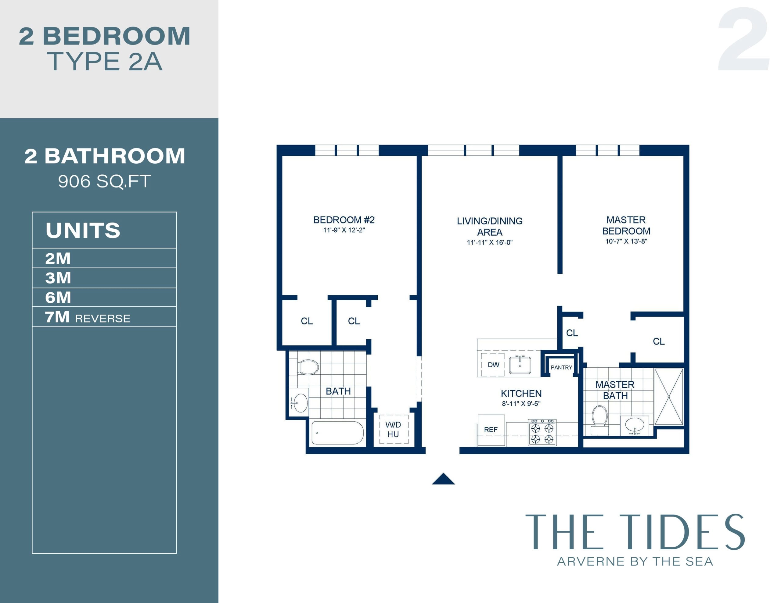  - View 1, Opens Model Box2Bedroom Floorplans 2A