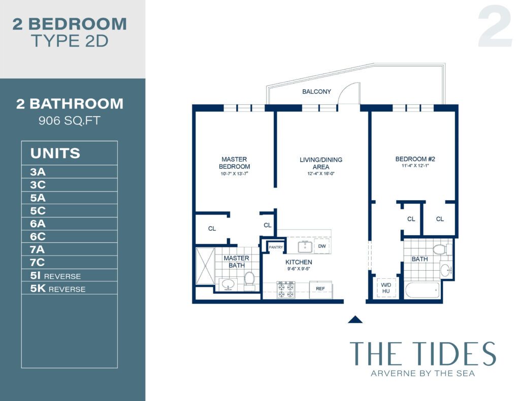 Tides 2 Floor plan Type 2D