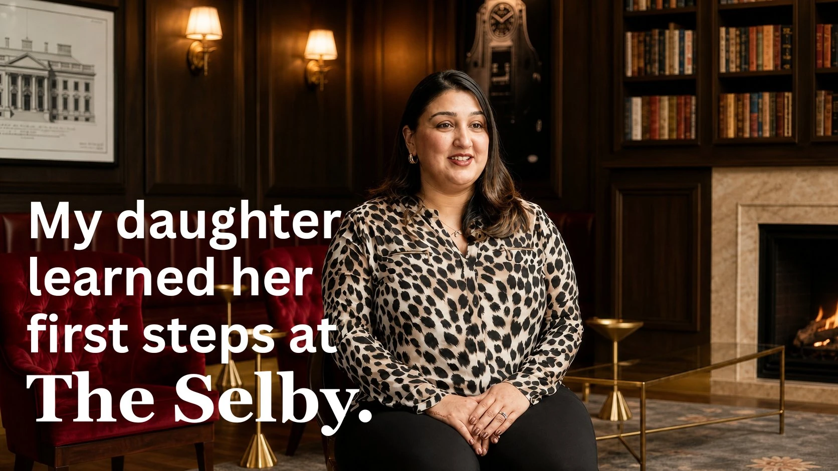 Taniyah inside The Selby - Quote "My daughter learned her first steps at The Selby"