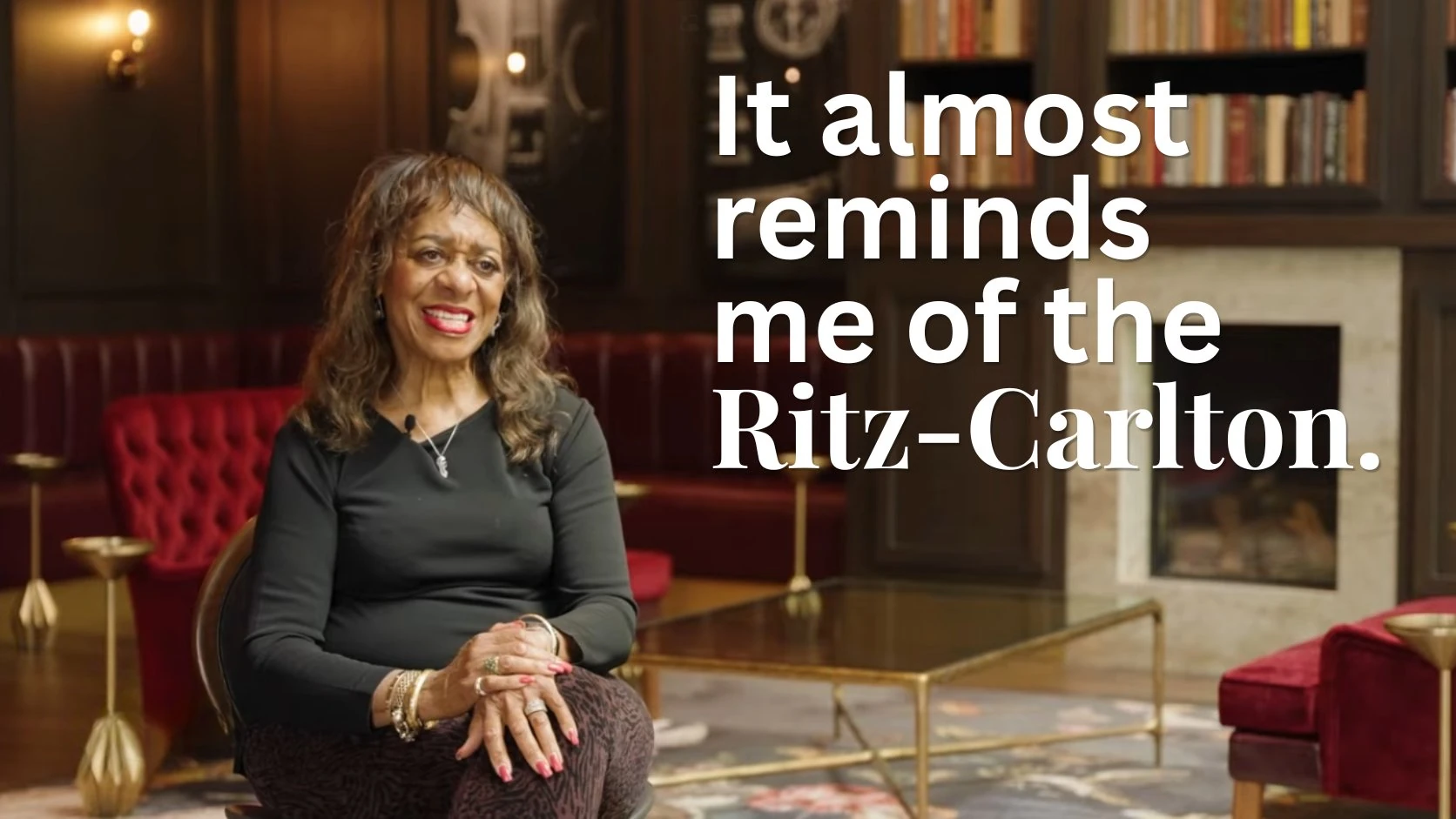 Marjorie inside The Selby - Quote "It almost reminds me of the Ritz Carlton"