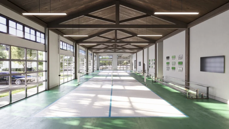 Pickleball Pavilion Rendering at Country Pointe Preserve