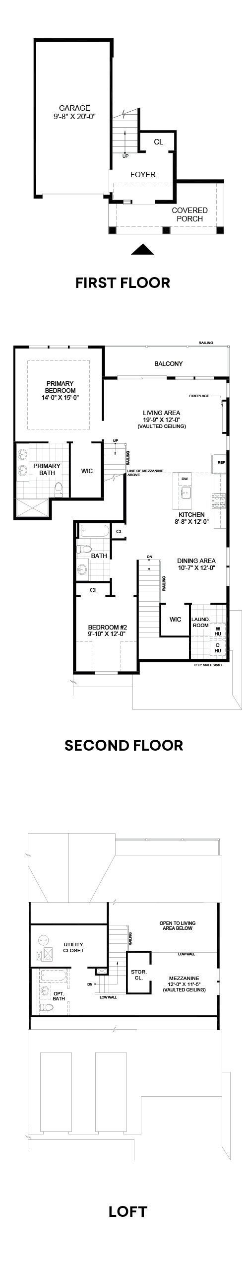 The Waterways Model B1 End Floor Plans