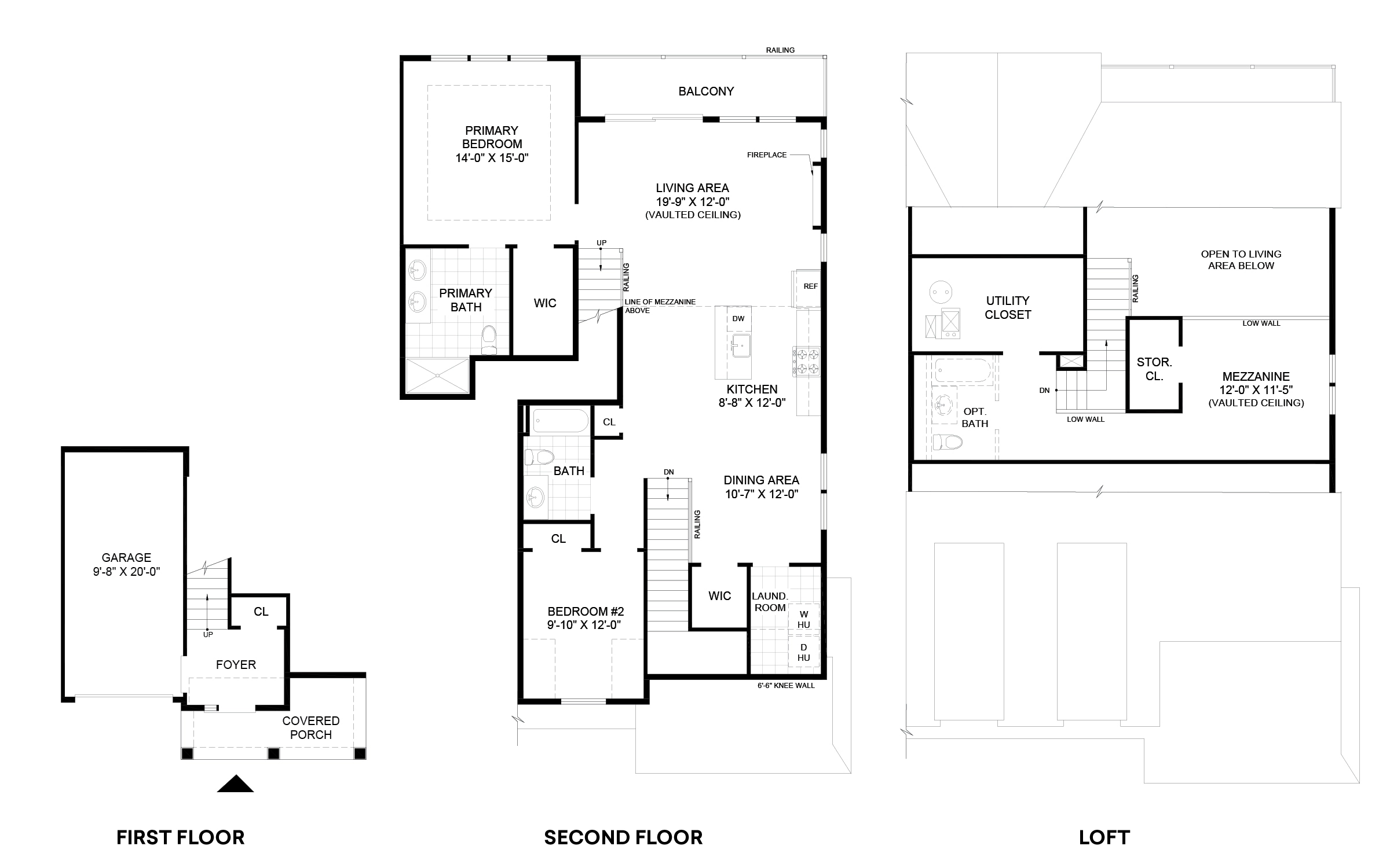 The Waterways Model B1 End Floor Plans