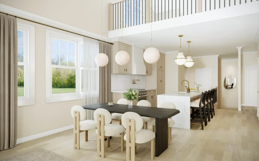 D Model Kitchen and Dining