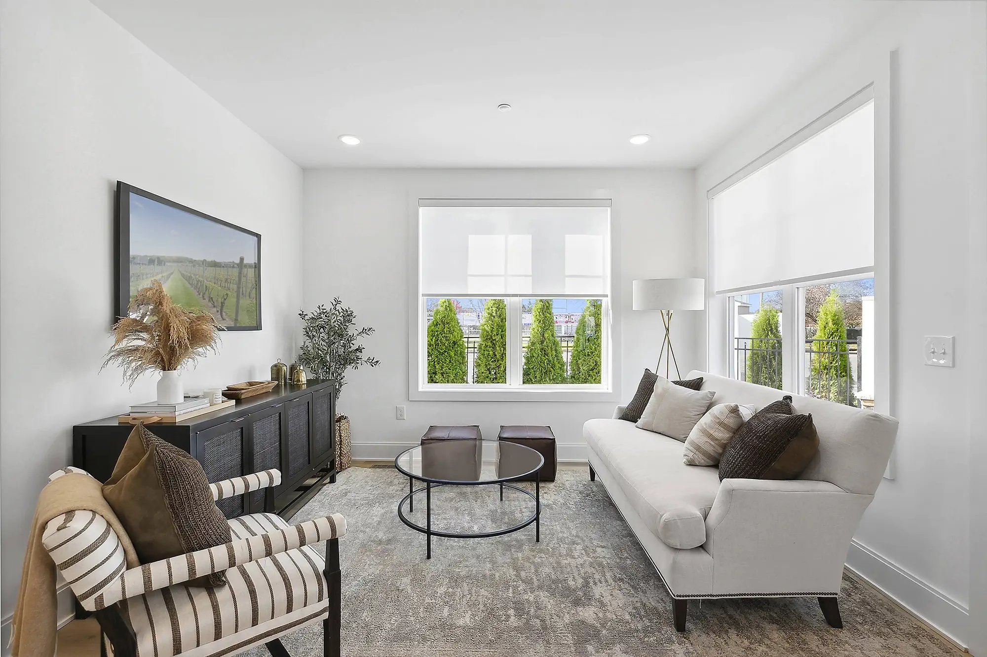  - View 10, Opens Model BoxArlington Model Living Room