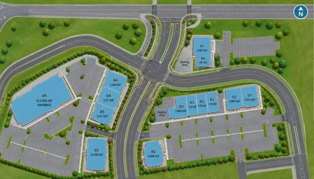 Site Map of The Shoppes at Lakeside Pointe