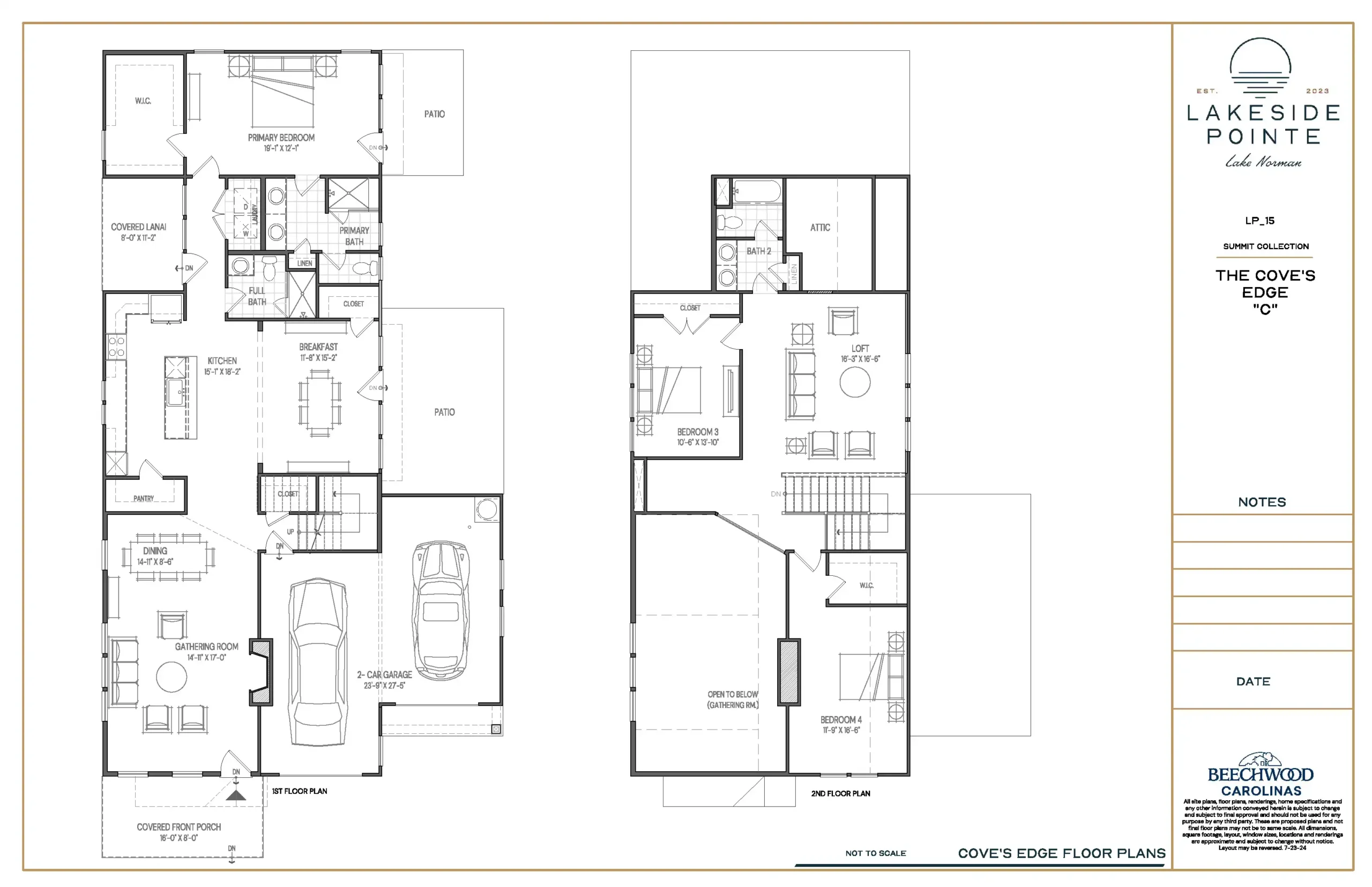 Lakeside Pointe - Cove's Edge C - Floor Plan