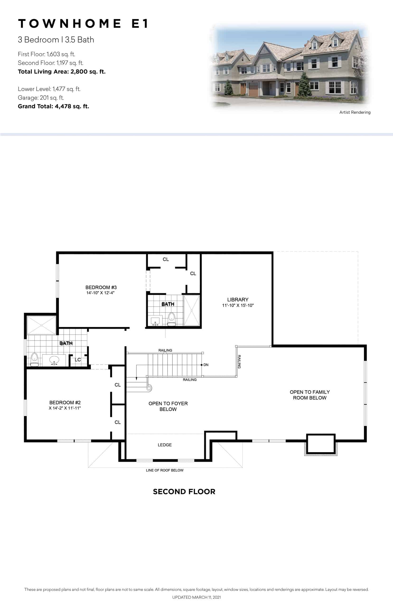  - View 2, Opens Model BoxThe Latch Southampton Village – Town Home E1 – 18