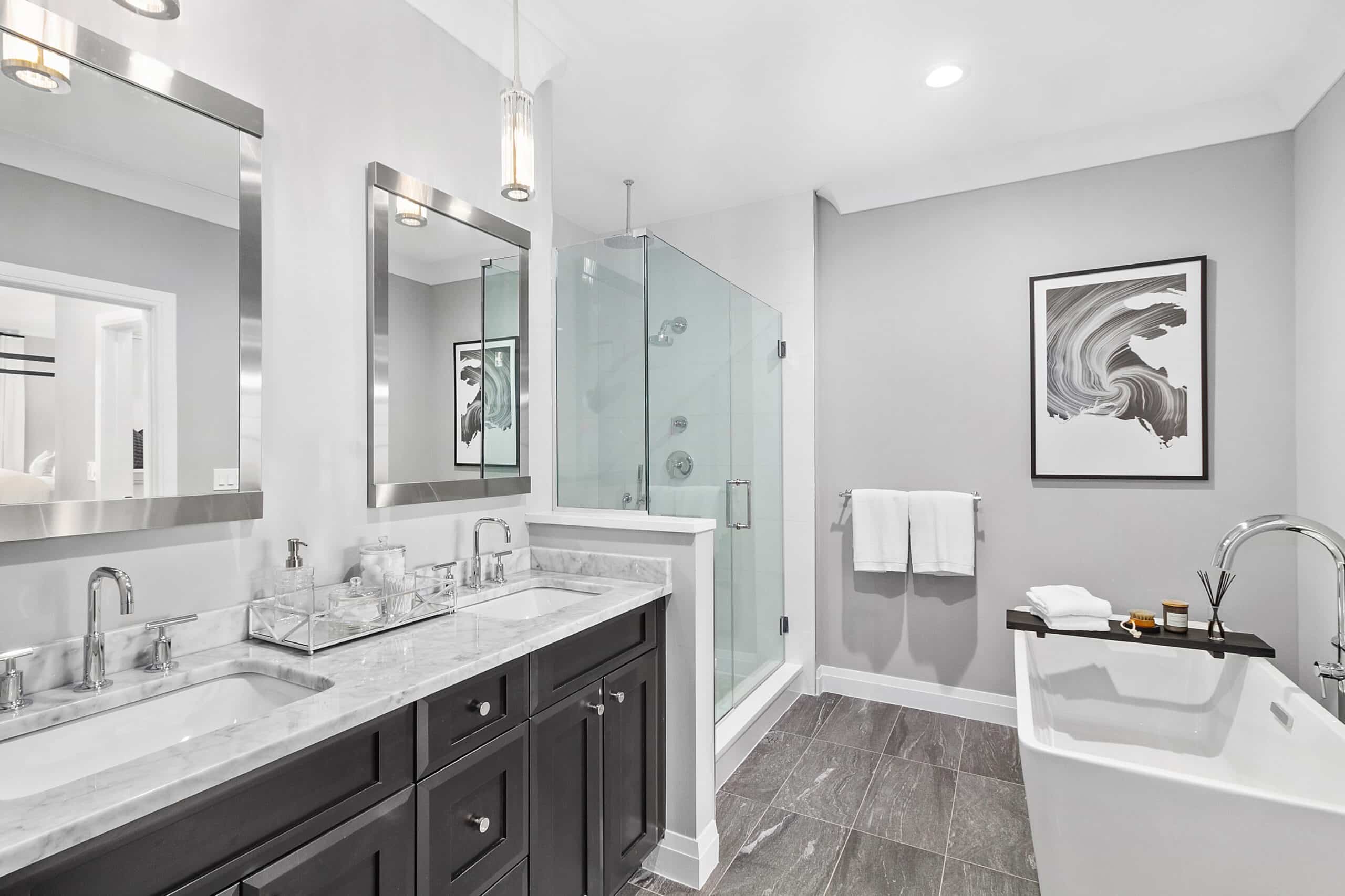 Master Bathroom - View 9, Opens Model Box