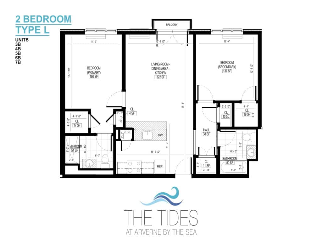 2 Bedroom Floorplans 34567B