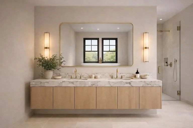 Bath with Double Vanity Rendering of 45 Jenna Jo Avenue Spec Home at Oak Ridge - View 2, Opens Model Box