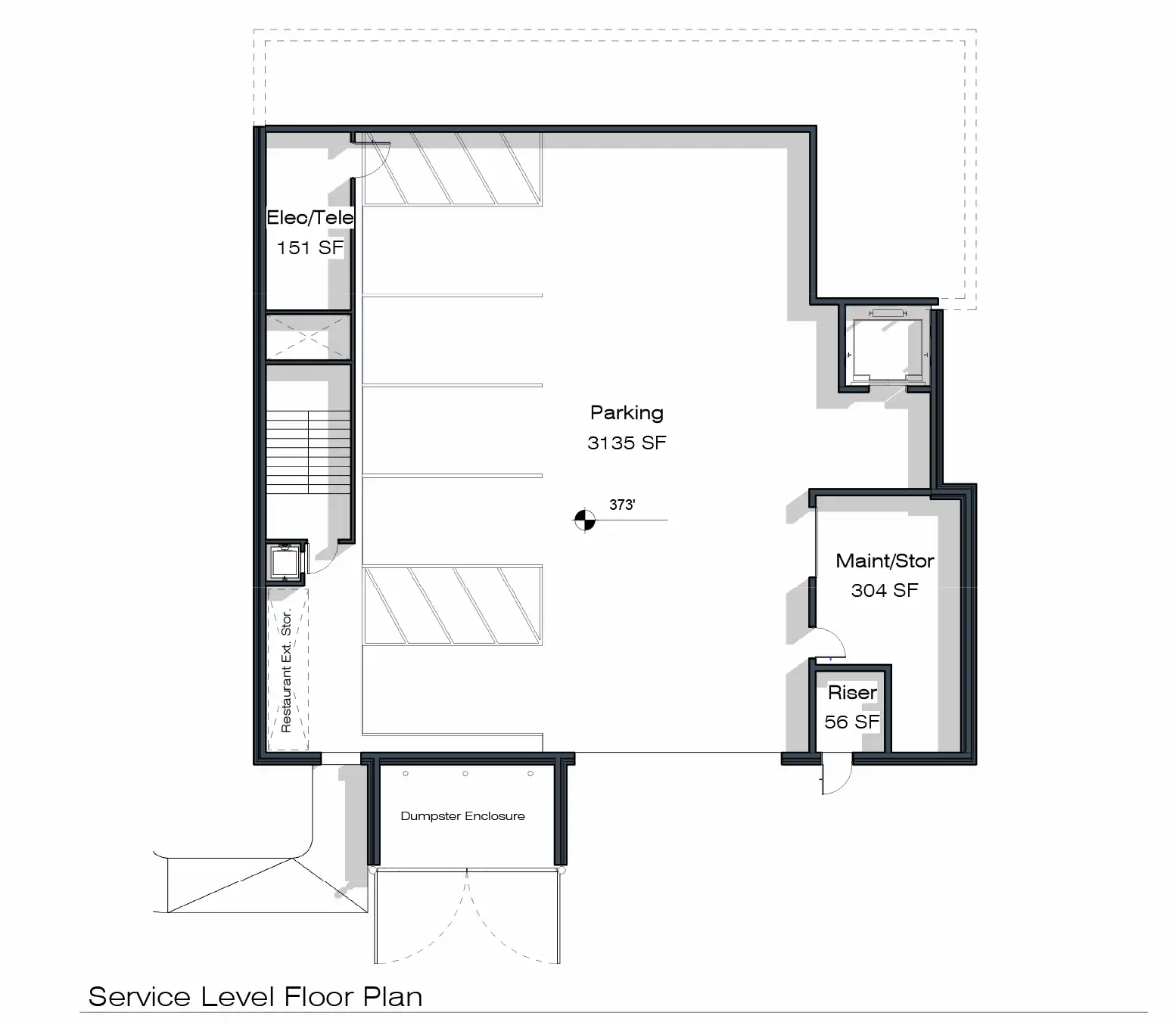 Service Level Floor Plan