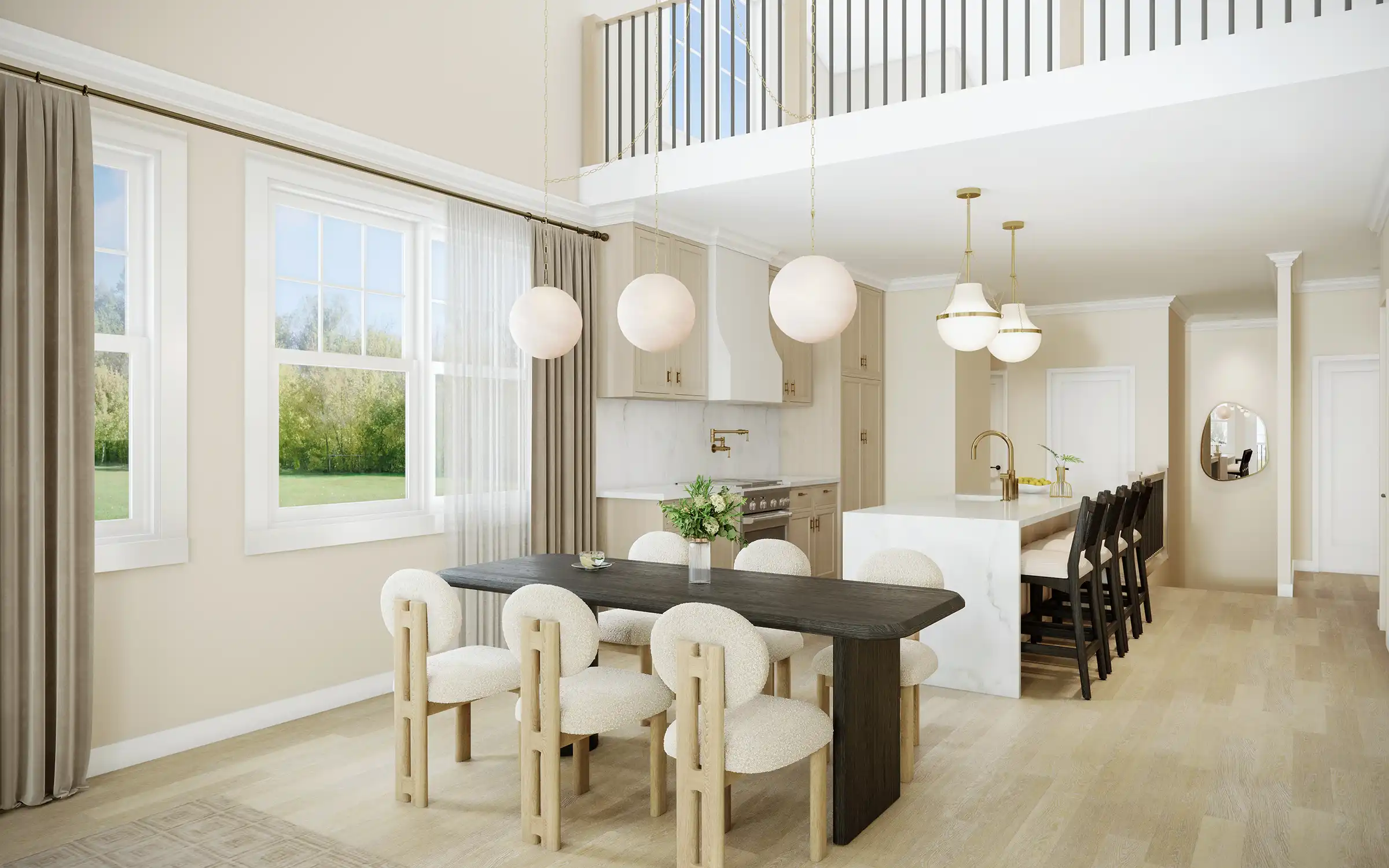 D Model Kitchen and Dining