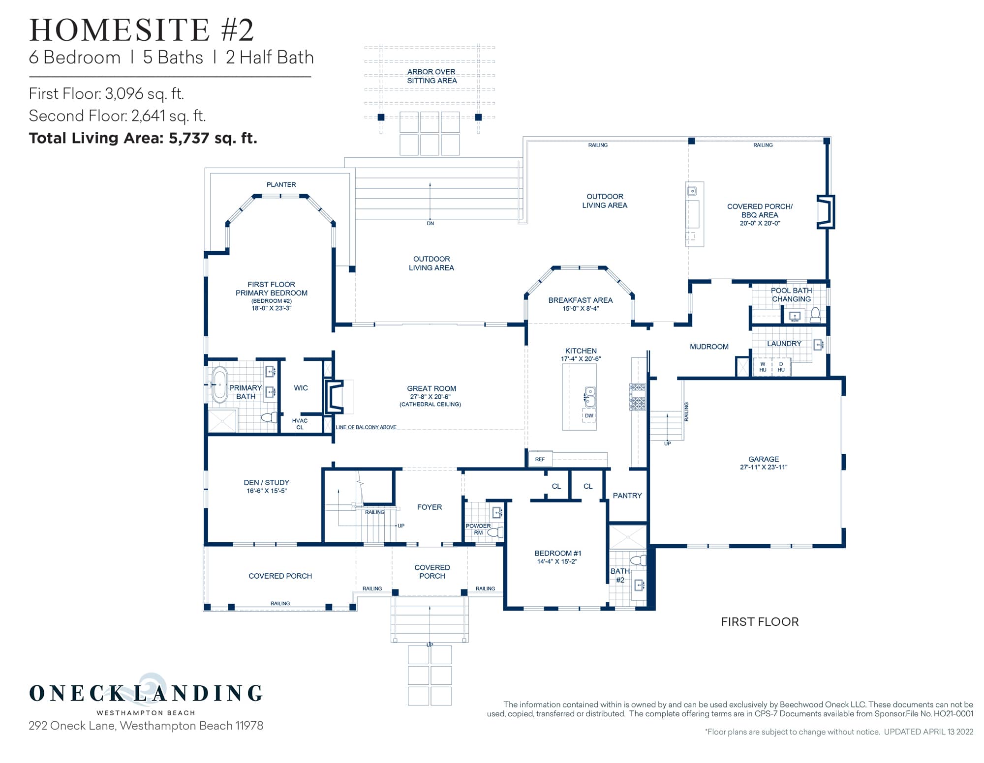 Oneck First Floor Plan
