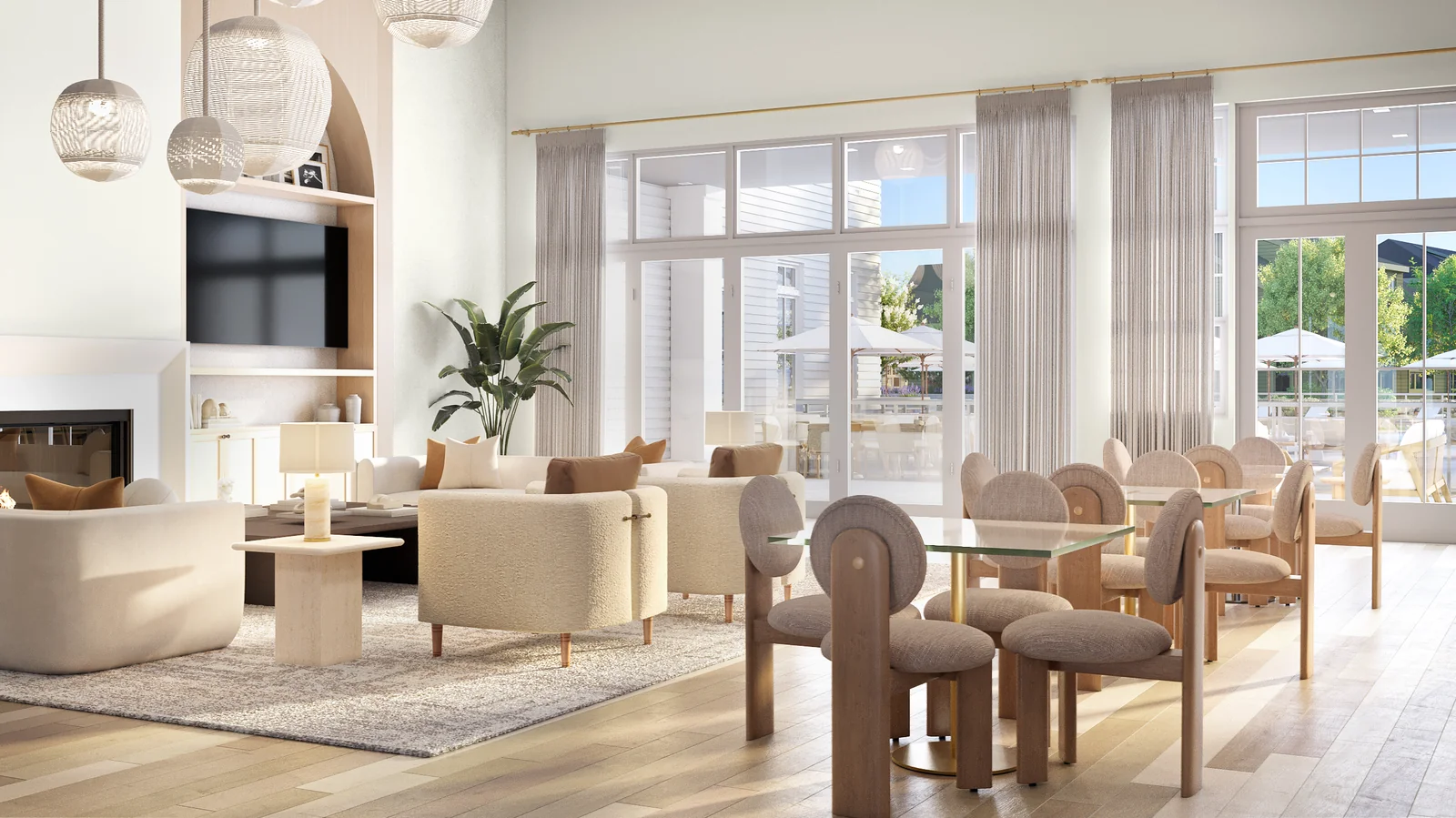 Lounge Clubhouse Rendering at Country Pointe Preserve