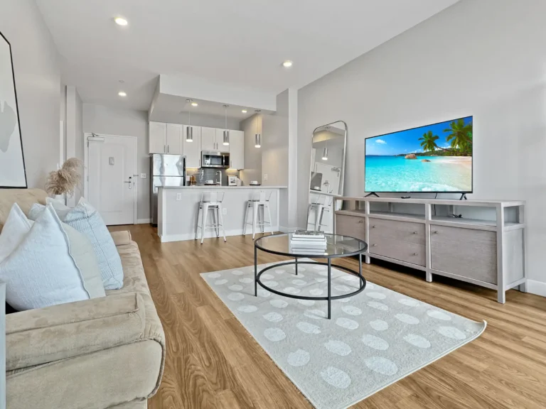  - View 41, Opens Model BoxTides 1 Bedroom Living Room