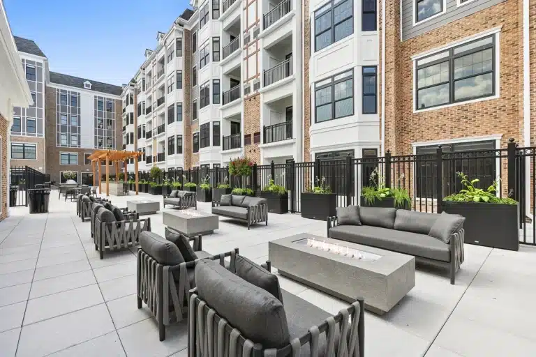 The Selby Pool Terrace Fire Pits - View 25, Opens Model Box