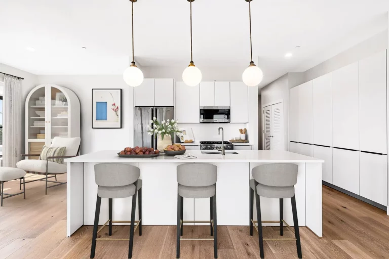 The Selby Three Bedroom Apartment Kitchen - View 4, Opens Model Box