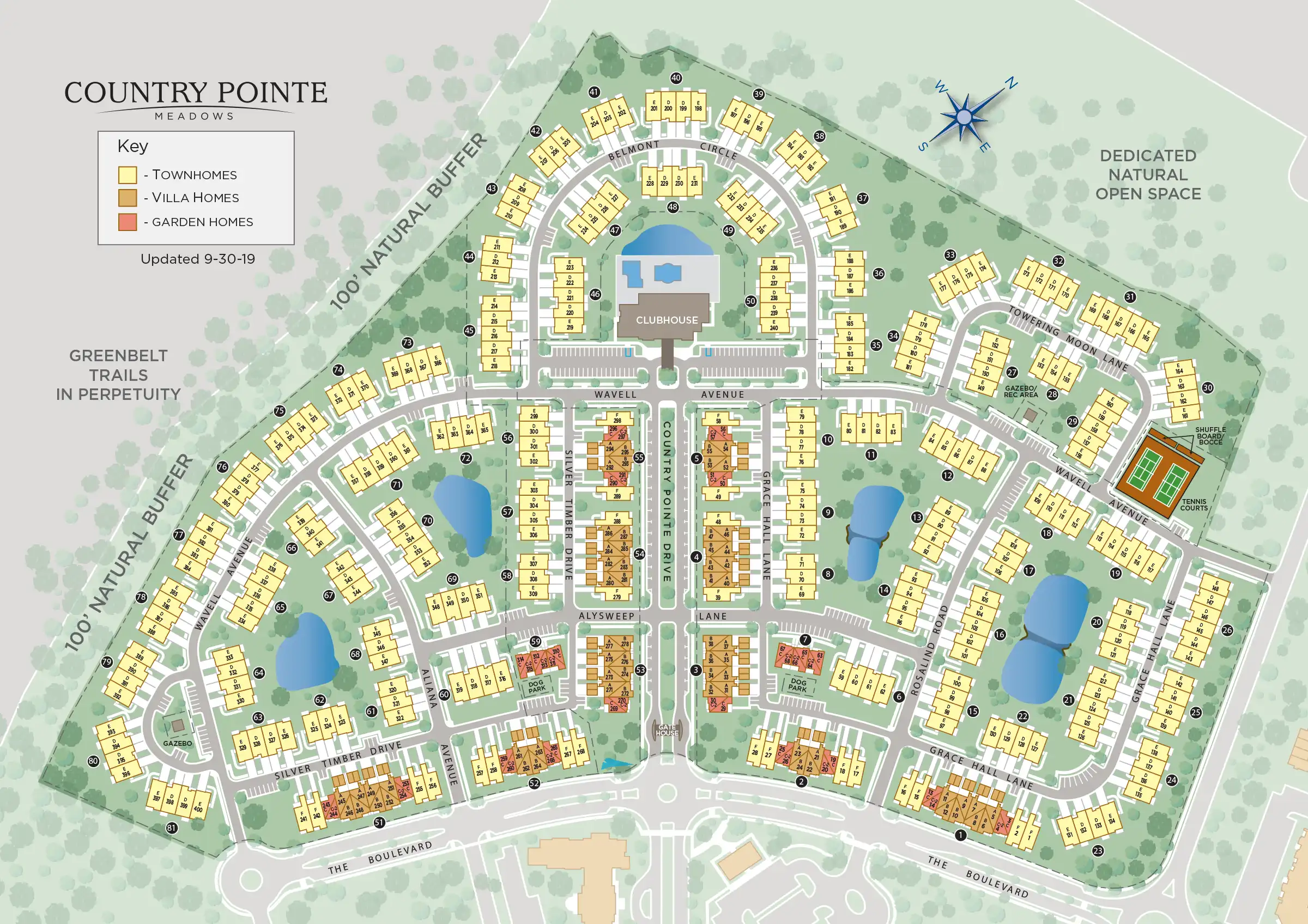 Country Pointe Meadows Siteplan