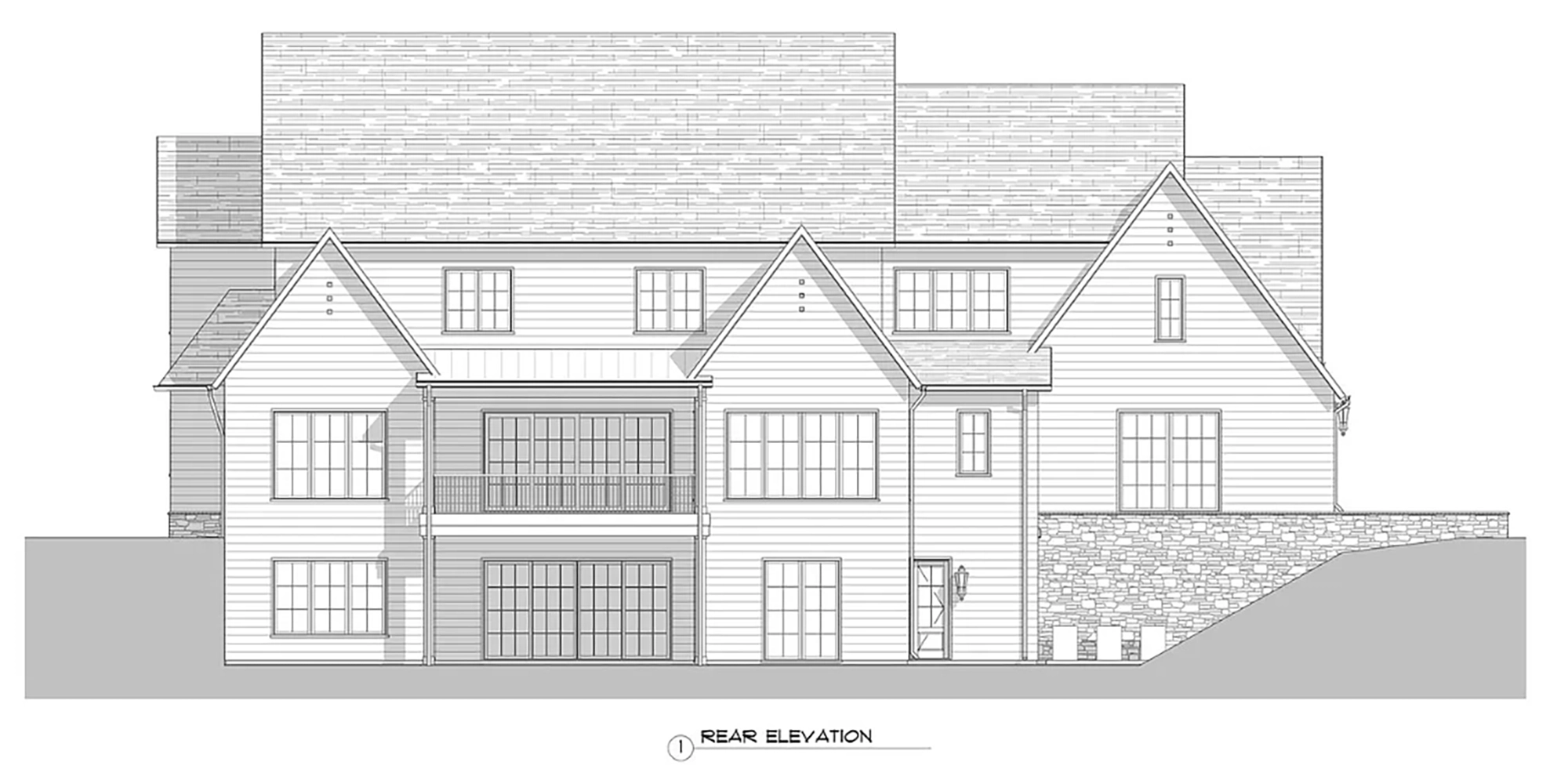 - View 2, Opens Model BoxRear elevation Sketch