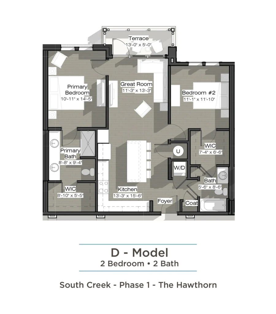 D Model Floorplan | The Hawthorn