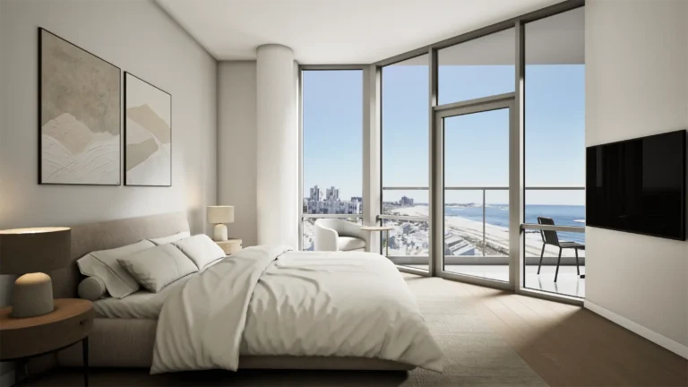 Bedroom Rendering Unit 8 at Lighthouse Beach 67th