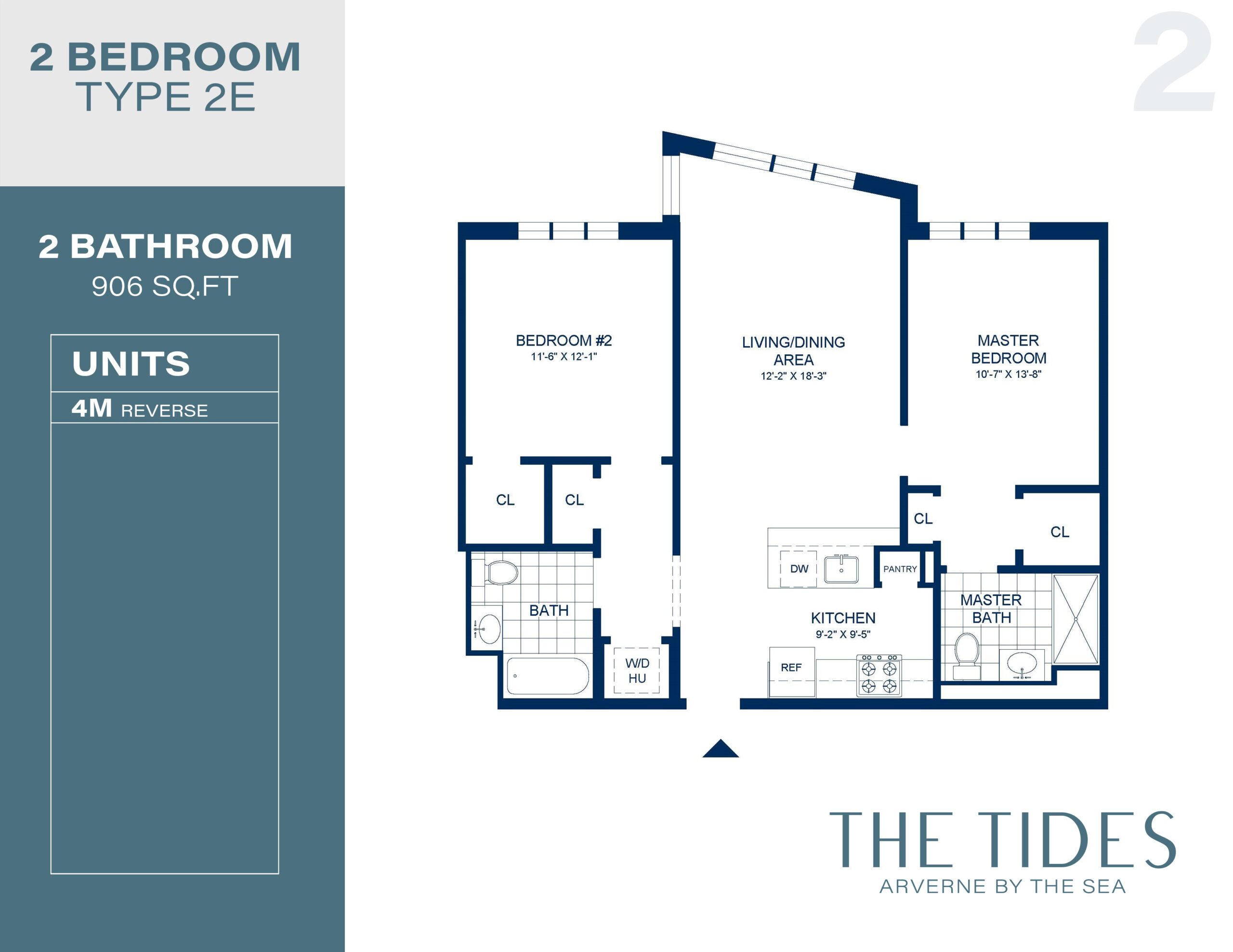  - View 5, Opens Model Box2Bedroom_Floorplans_2E