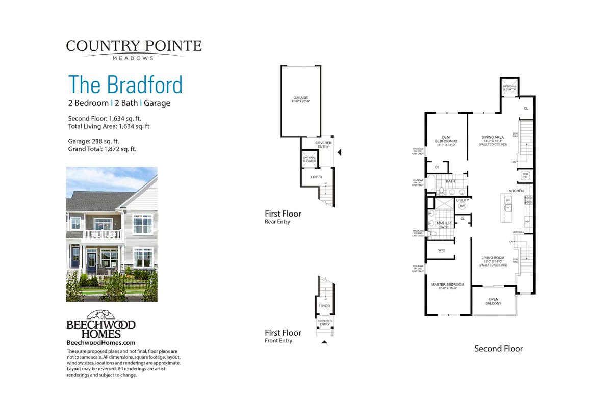 The Bradford at Country Pointe Meadows Yaphank floor plan - View 6