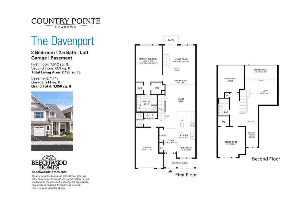  - View 1, Opens Model BoxThe Davenport at Country Pointe Meadows Yaphank