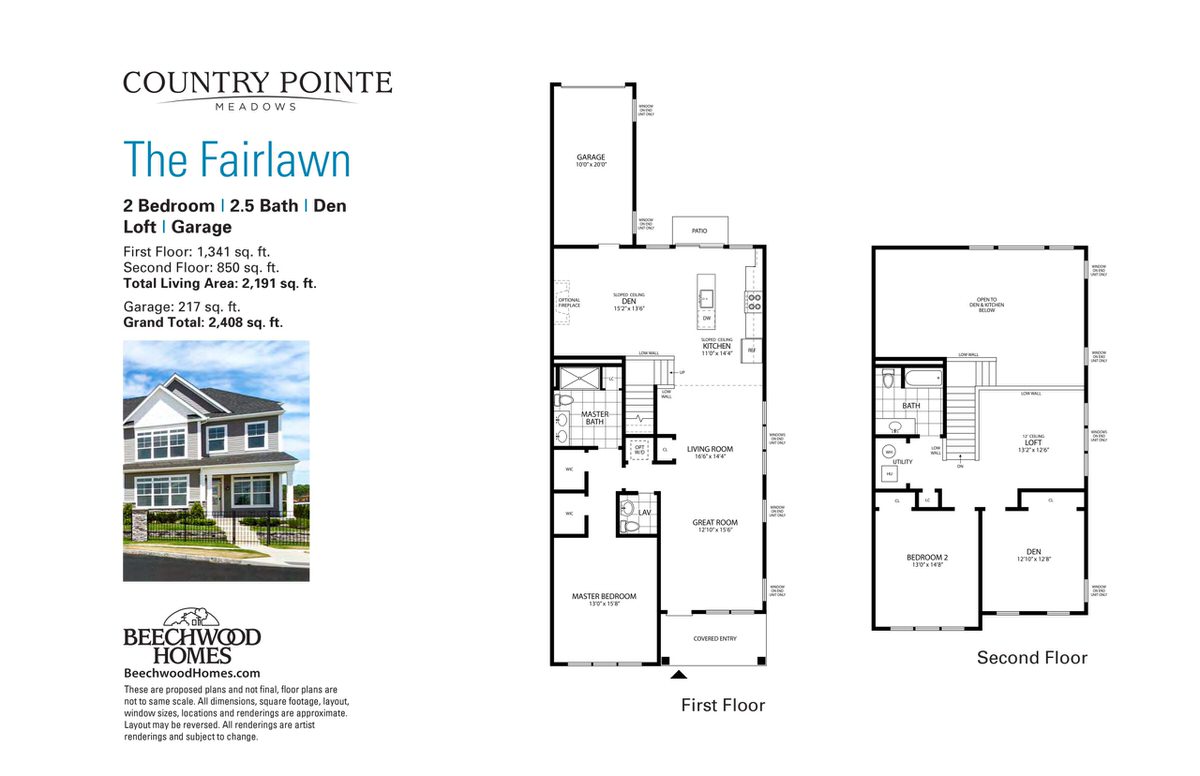 The Fairlawn at Country Pointe Meadows Yaphank floor plan - View 1