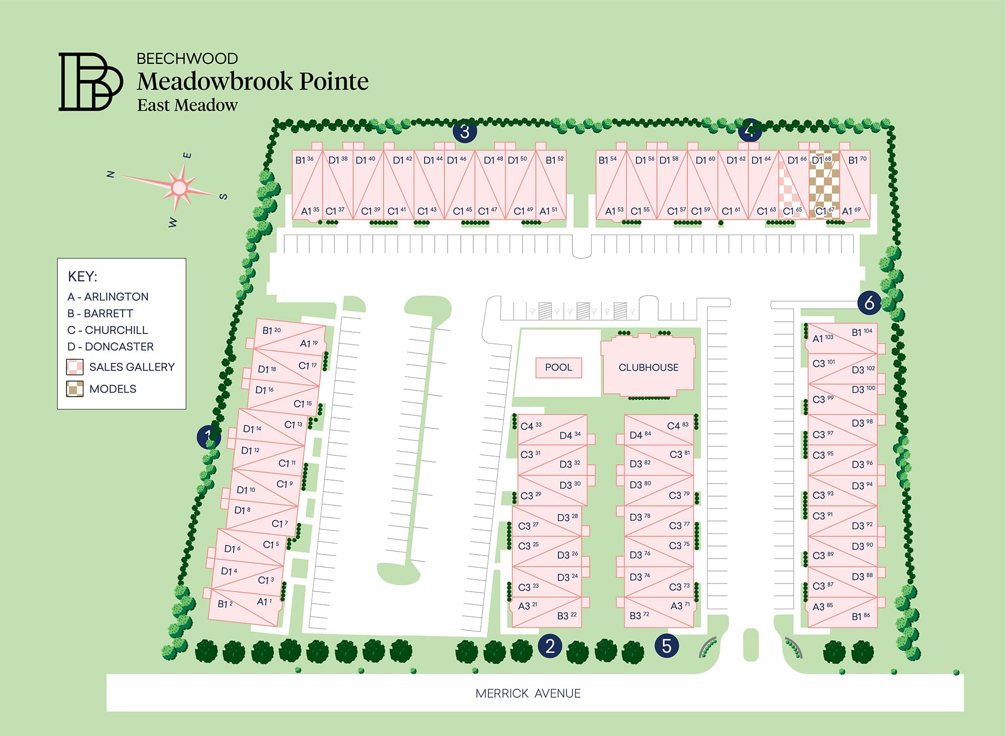 Merrick Ave Site Map