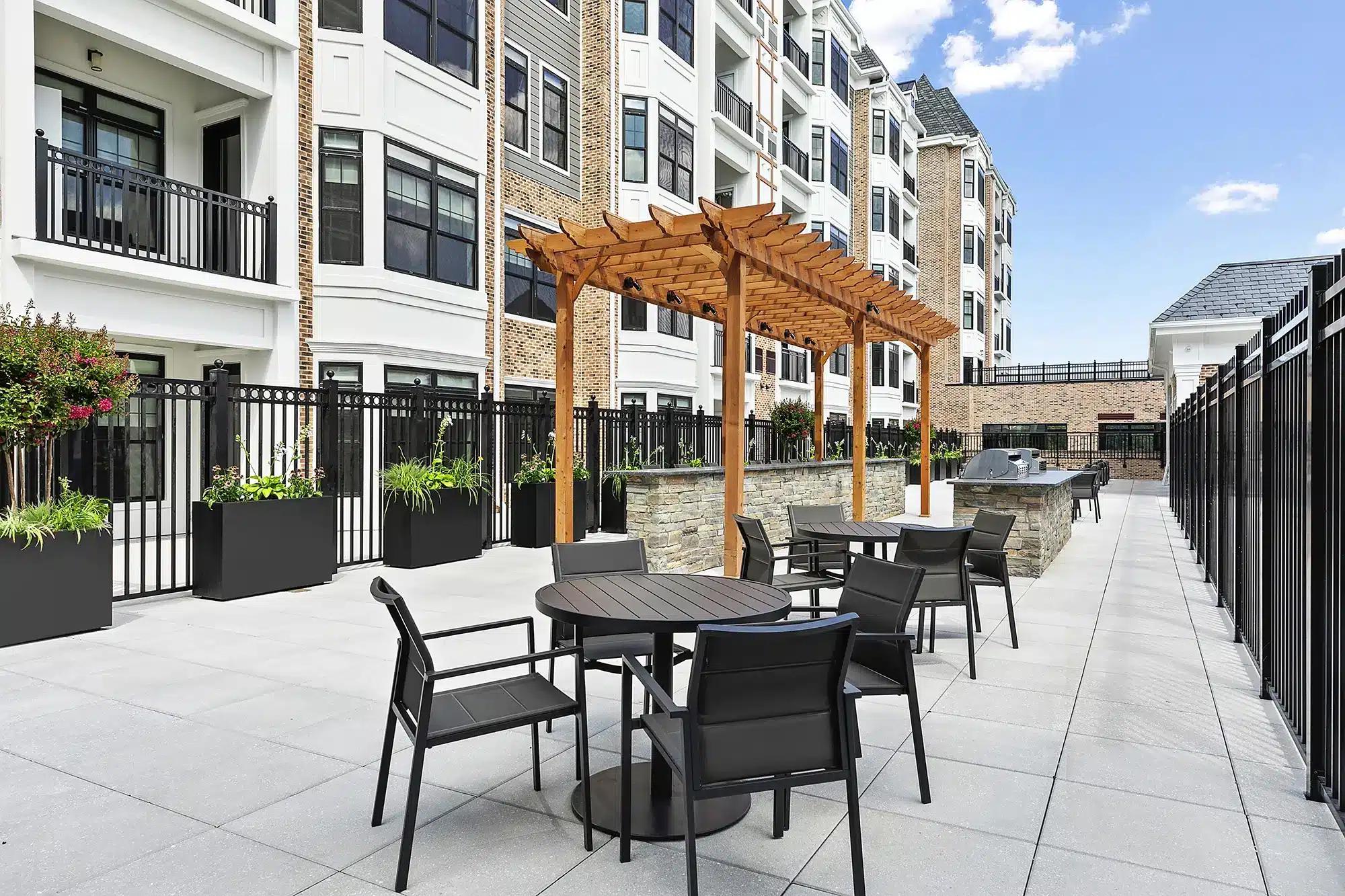 The Selby Pool Terrace Fire Pits