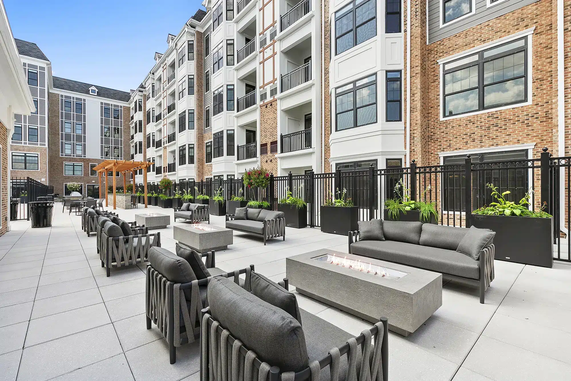 The Selby Pool Terrace Fire Pits