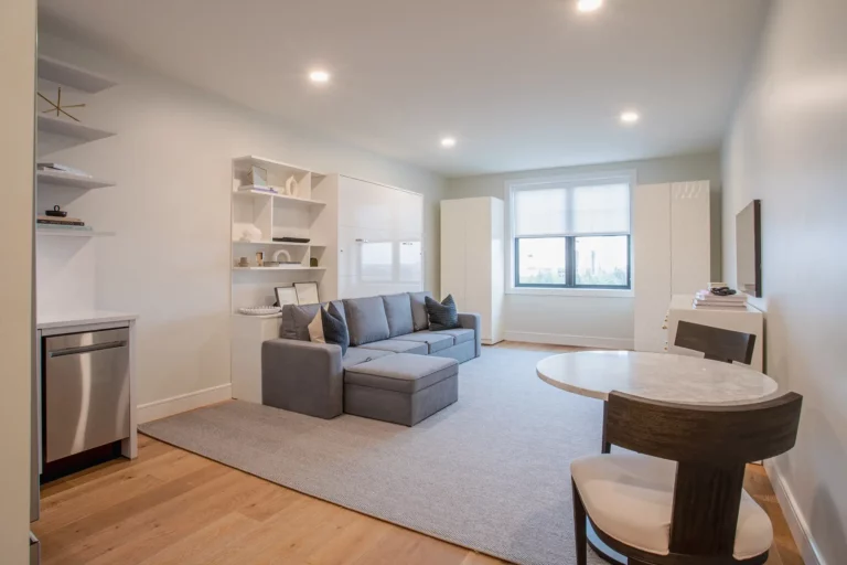 Studio Living Space - View 2, Opens Model Box