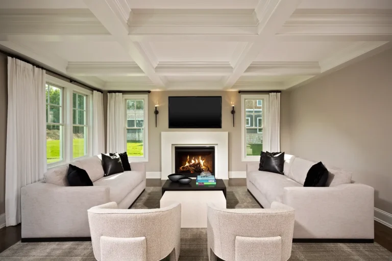 Oak Ridge - Living room fireplace - View 39, Opens Model Box