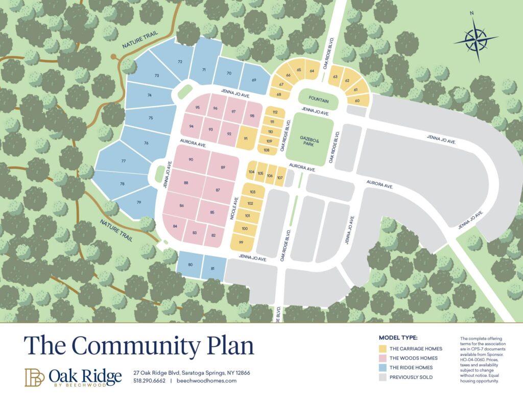 Oak Ridge Cc Map Residential Community Plan - Oak Ridge by Beechwood