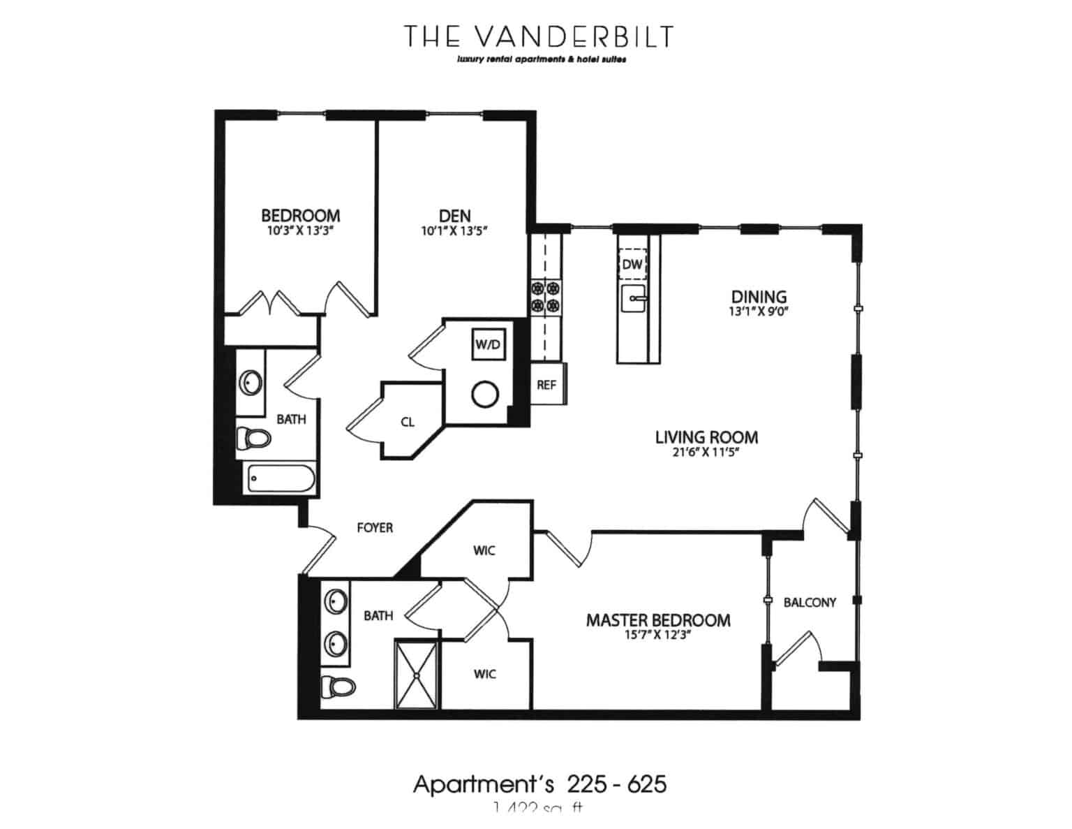 Vanderbilt 225 Floorplan