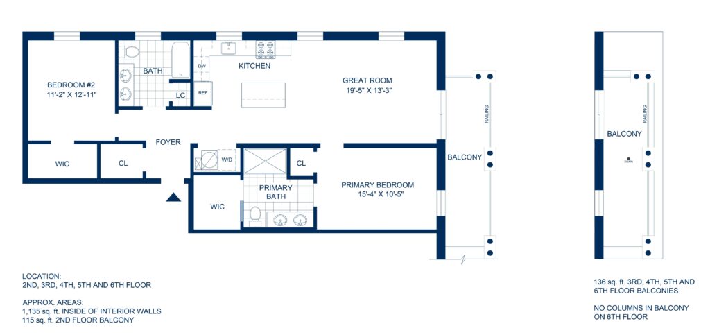 Adelphi Residences Floor Plan - 2 Bedroom