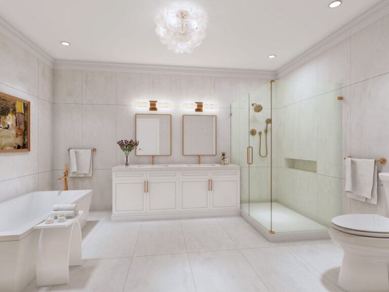 Adelphi Residences - Render Image, Master Bathroom - View 2, Opens Model Box