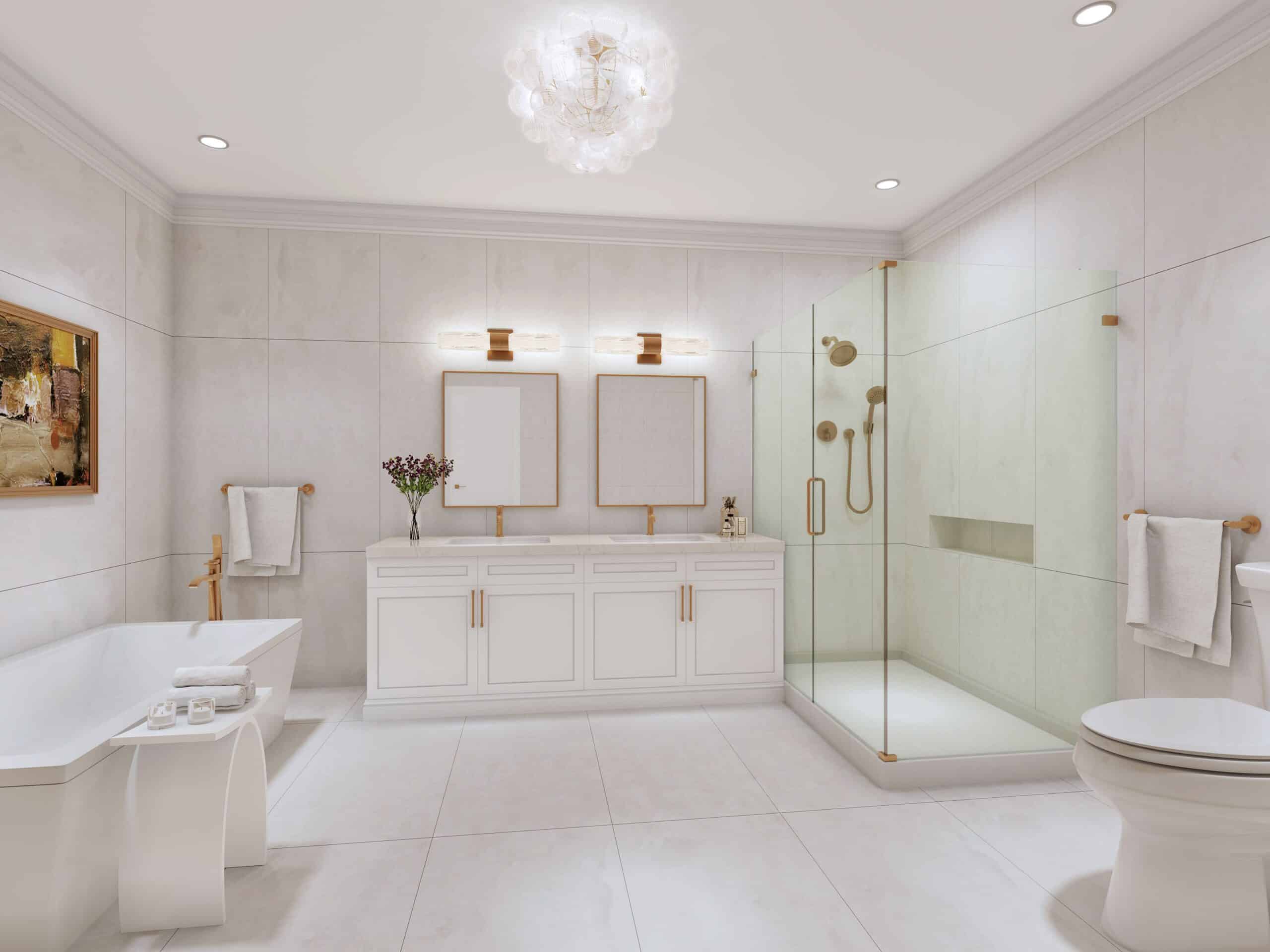 Adelphi Residences - Render Image, Master Bathroom - View 2