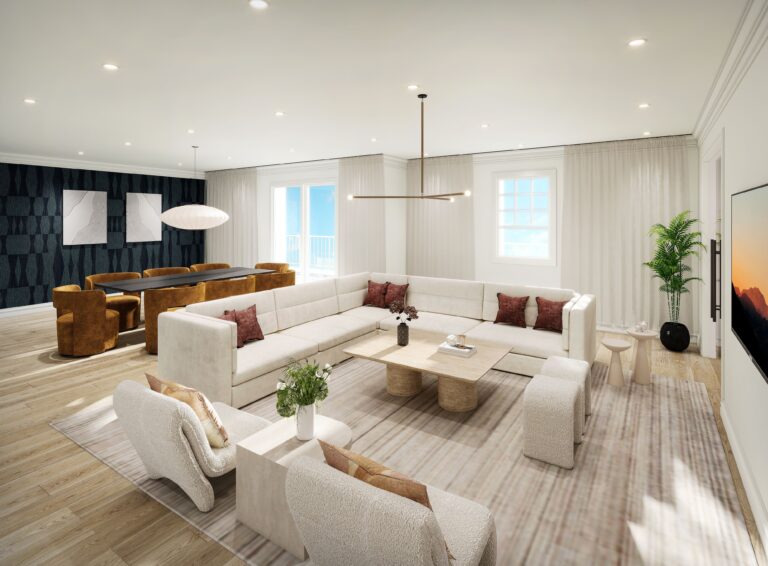 Adelphi Residences - Render Image, Great Room - View 1, Opens Model Box