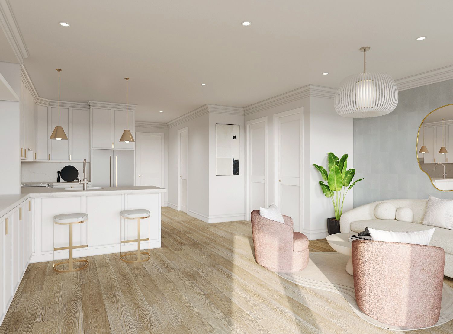 Adelphi Residences Open Kitchen Living room - View 2