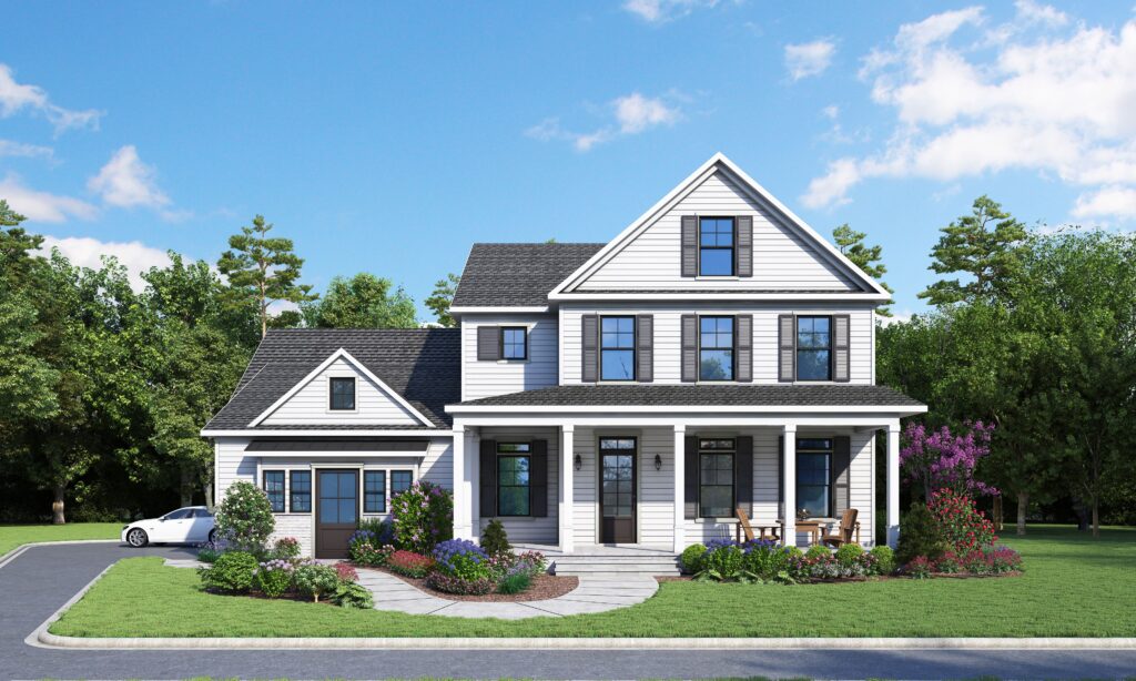 Front of home at Oak Ridge in Saratoga Springs