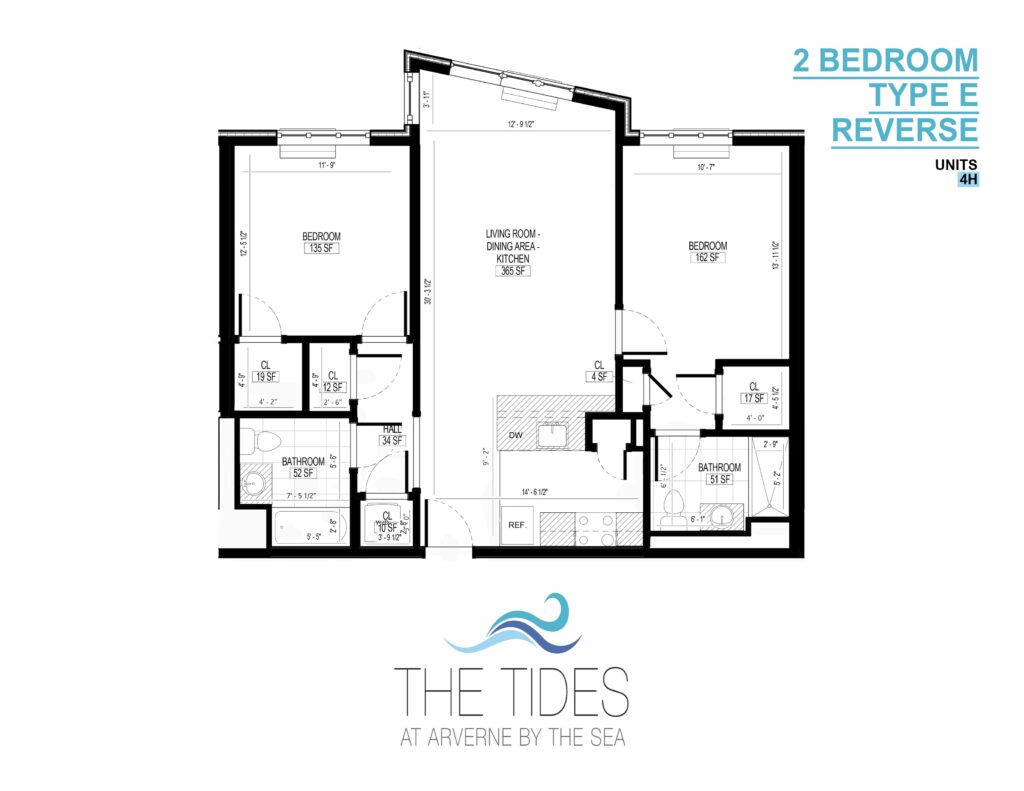Tides 1 - 4H Floor Plan