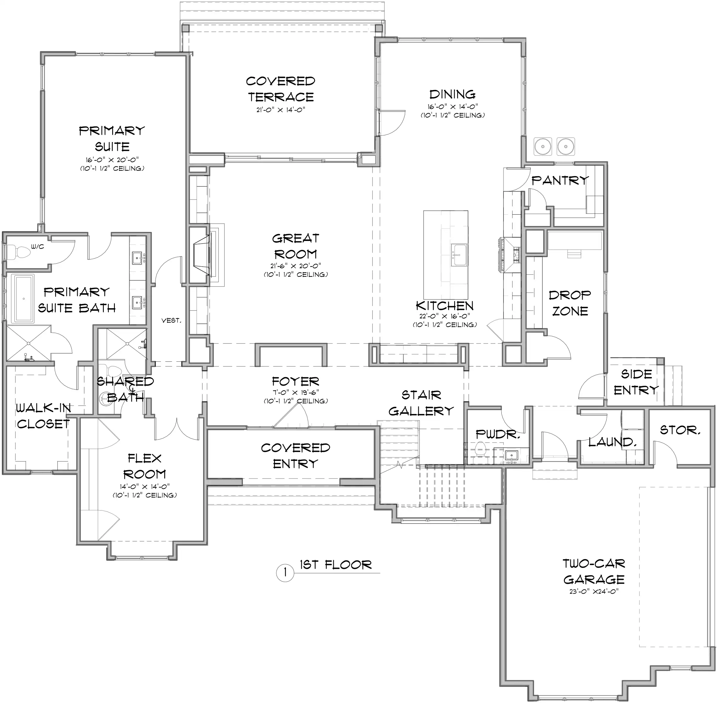  - View 1, Opens Model BoxThe Raleigh 1st Floor Floorplan