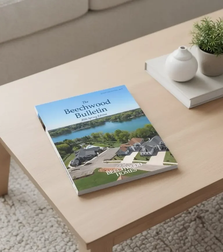 Beechwood Bulletin Spring Magazine inside Beechwood Model Interior Rendering