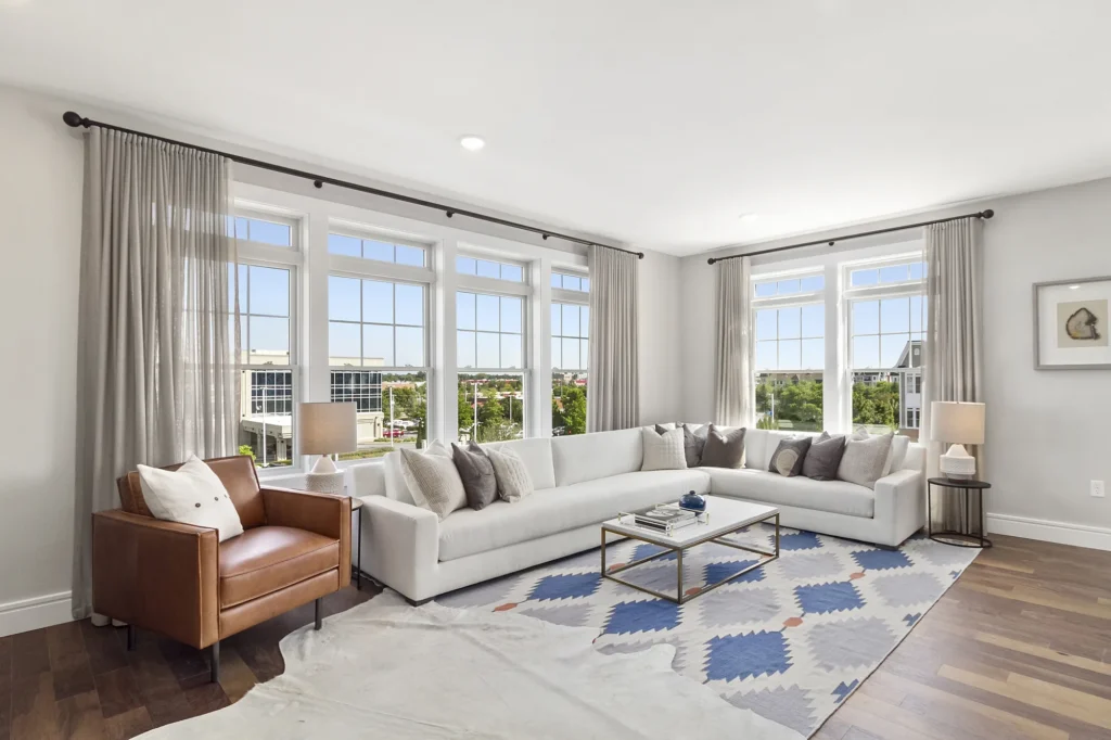 Living Room of Unit 313 at the Vanderbilt